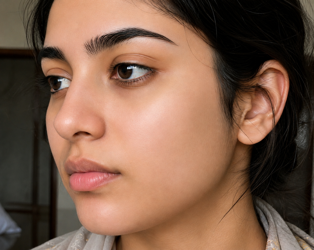 After using skincare